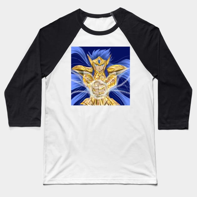 camus of aquarius ecopop saint seiya gold saint art Baseball T-Shirt by jorge_lebeau